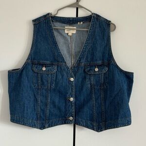 Universal Thread Denim Vest (Plus Size)